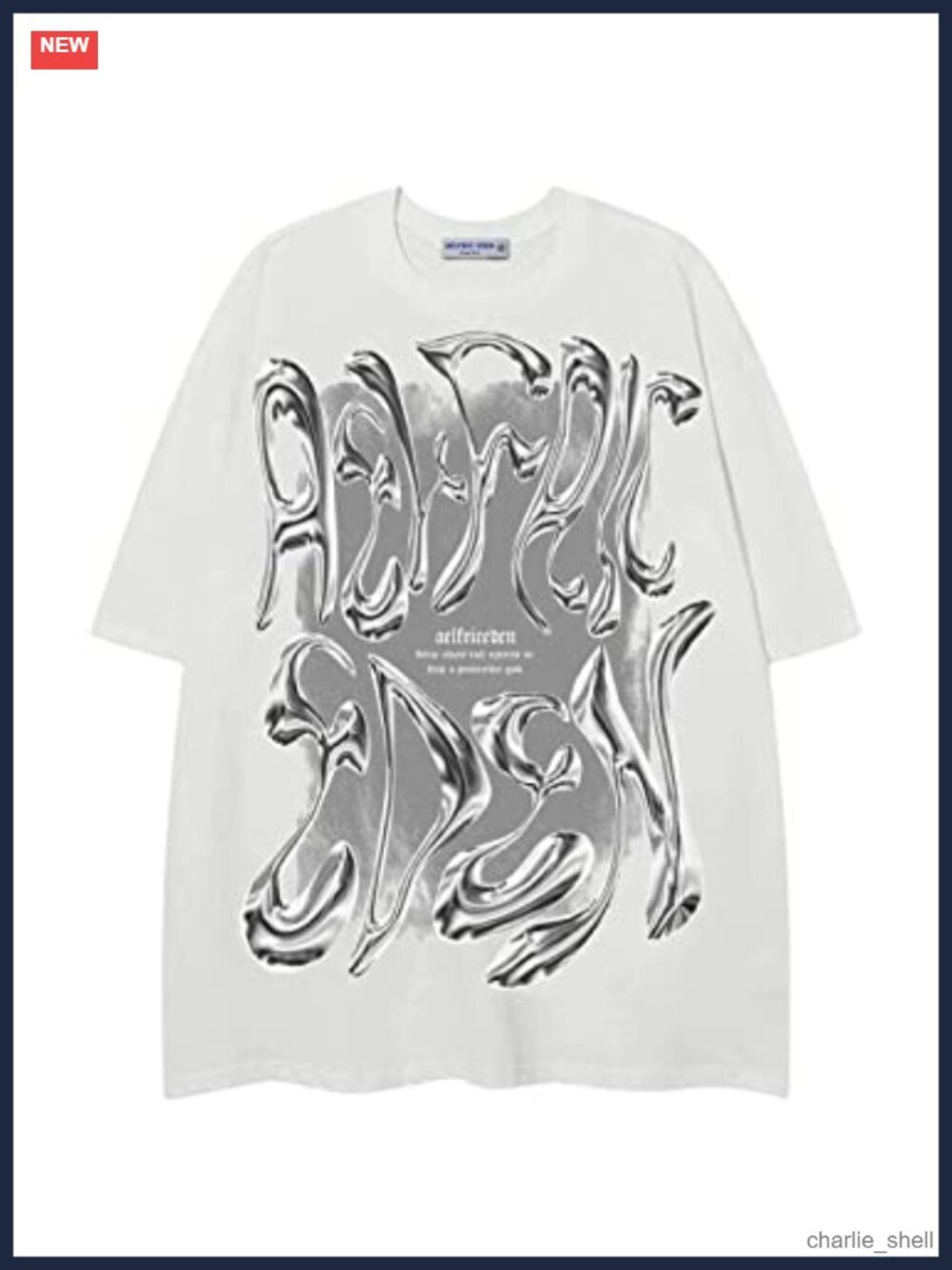 Oversized Graphic Tee Y2K Unisex Cotton Blend Streetwear T-Shirt